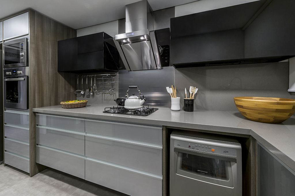Projeto residencial de cozinha
