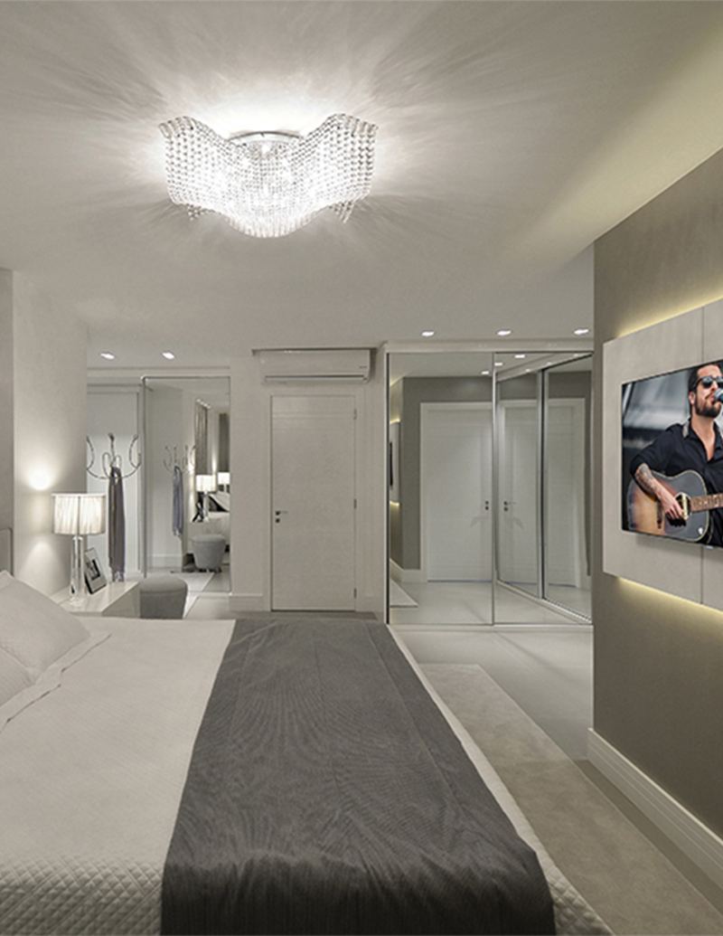 Quarto em tons claros – vista 2
